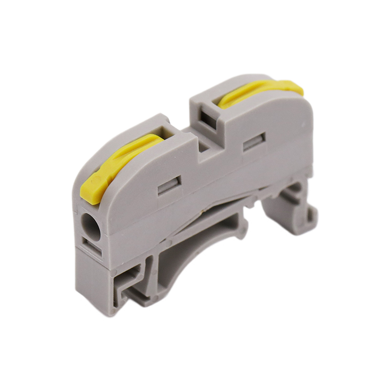 1 ໃນ 1 Pole Yellow DIN Rail Terminal ເຊື່ອມຕໍ່ດ່ວນ