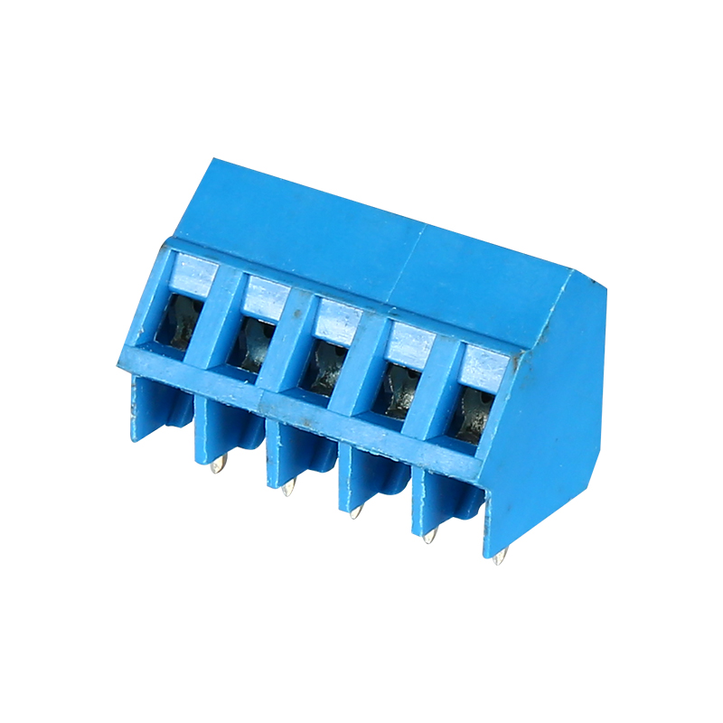 5.0mm Bleu PCB Terminal Block ດ້ວຍ Screw