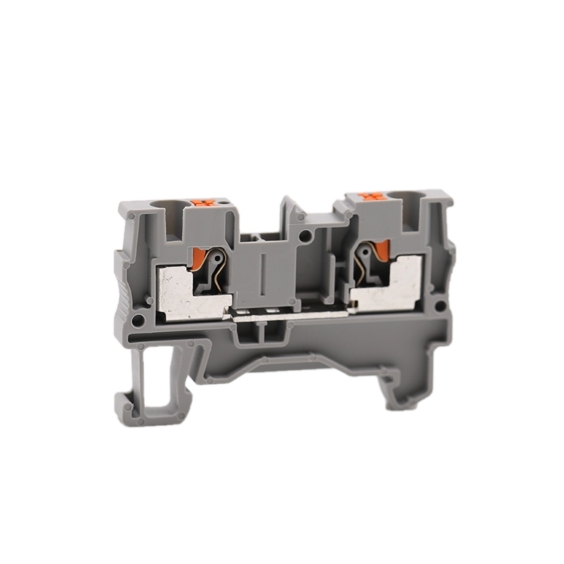 UK Spring Type Rail Terminal Block Din Rail Mounted